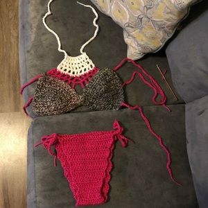 Crotchet Bikini two piece fits small to medium